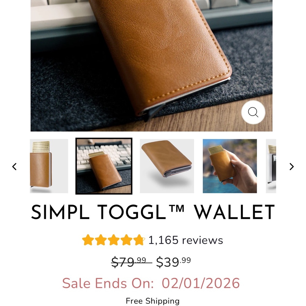 Wallet - Tan - Picture 4 of 5